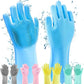 2pcs – Silicone Washing Gloves